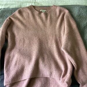 Pink American eagle knit swear, like new, M